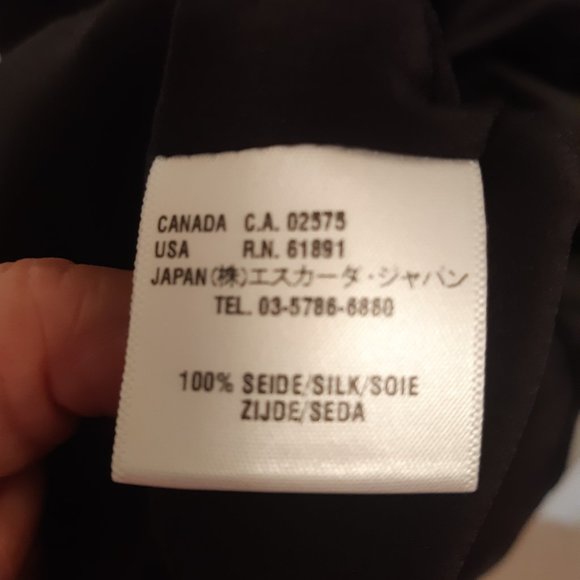 Escada Cocktail Silk Dress Plus Size - Picture 4 of 6